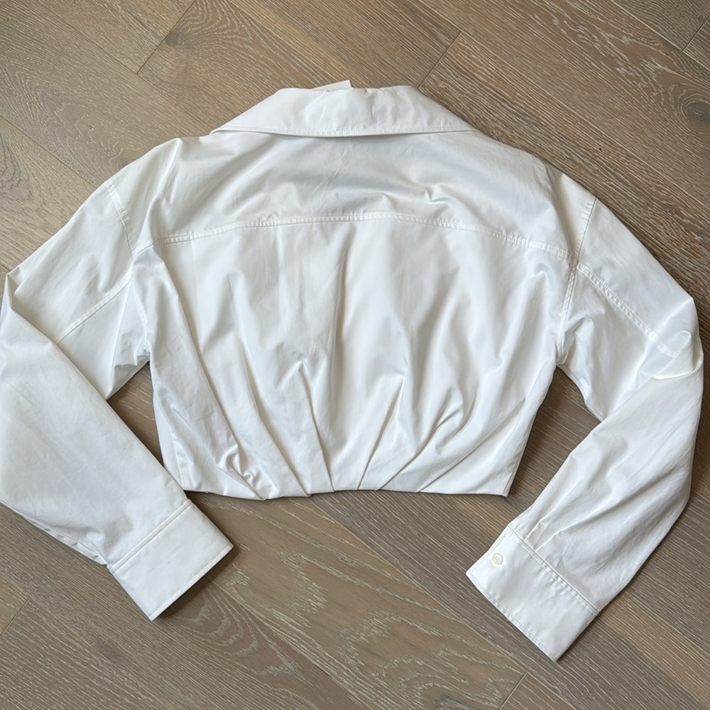 Zara Cropped Top Button Down - Picture 4 of 5